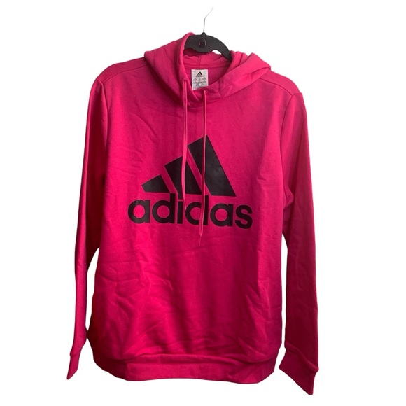 adidas Tops - Adidas Women's Essentials Logo Fleece Hoodie large magenta/black